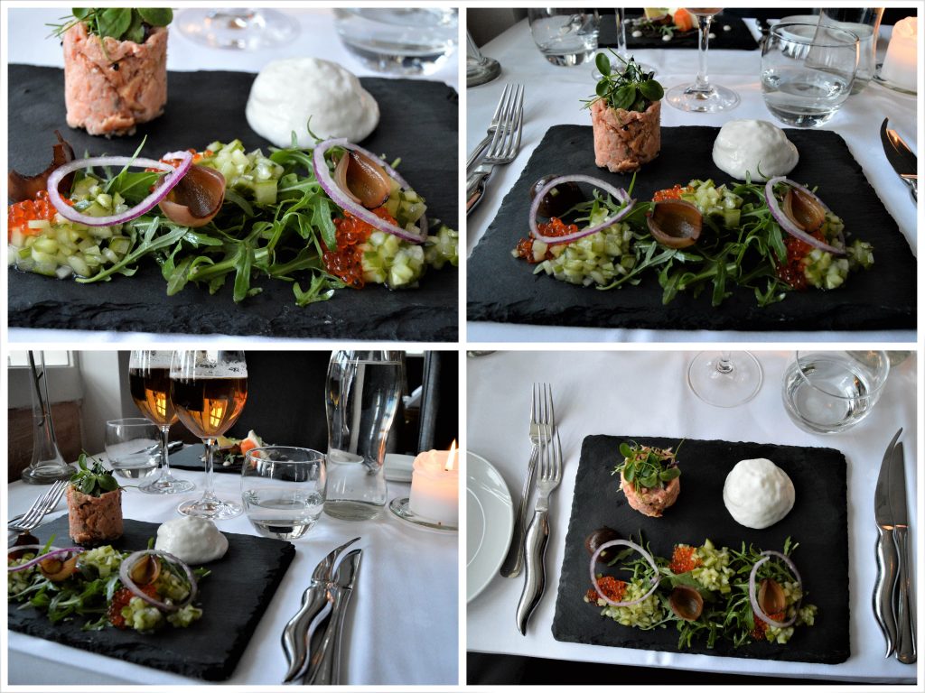 Kollasj - forrett på restauranten Bare Kos - Beitostølen