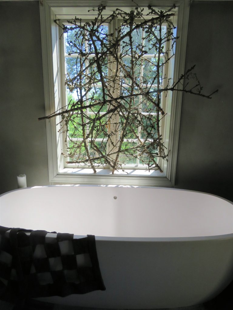 Fra baderommet i Herregården. Gunillaberg i Småland