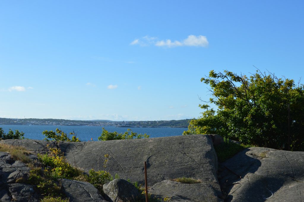 Utsikt fra hotellrommet på Strandflickorna, Lysekil