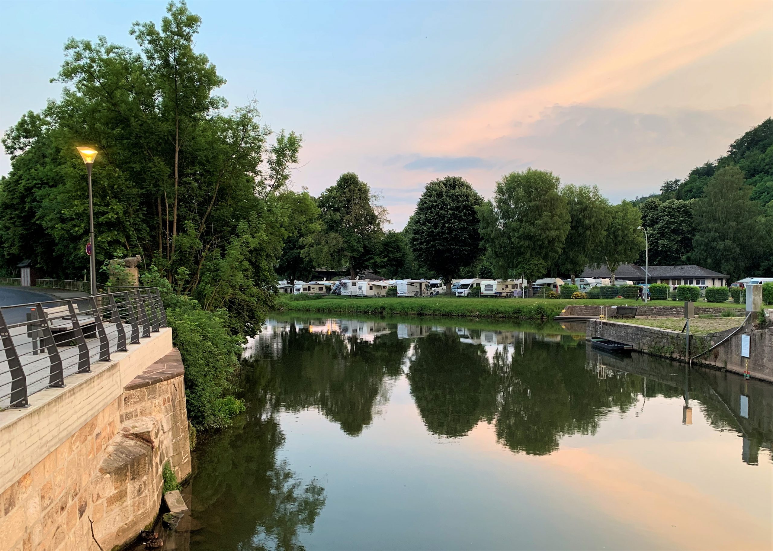 Campingplassen ligger midt i sentrum av den gamle bydelen i Hann Münden IMG_0620 (2)