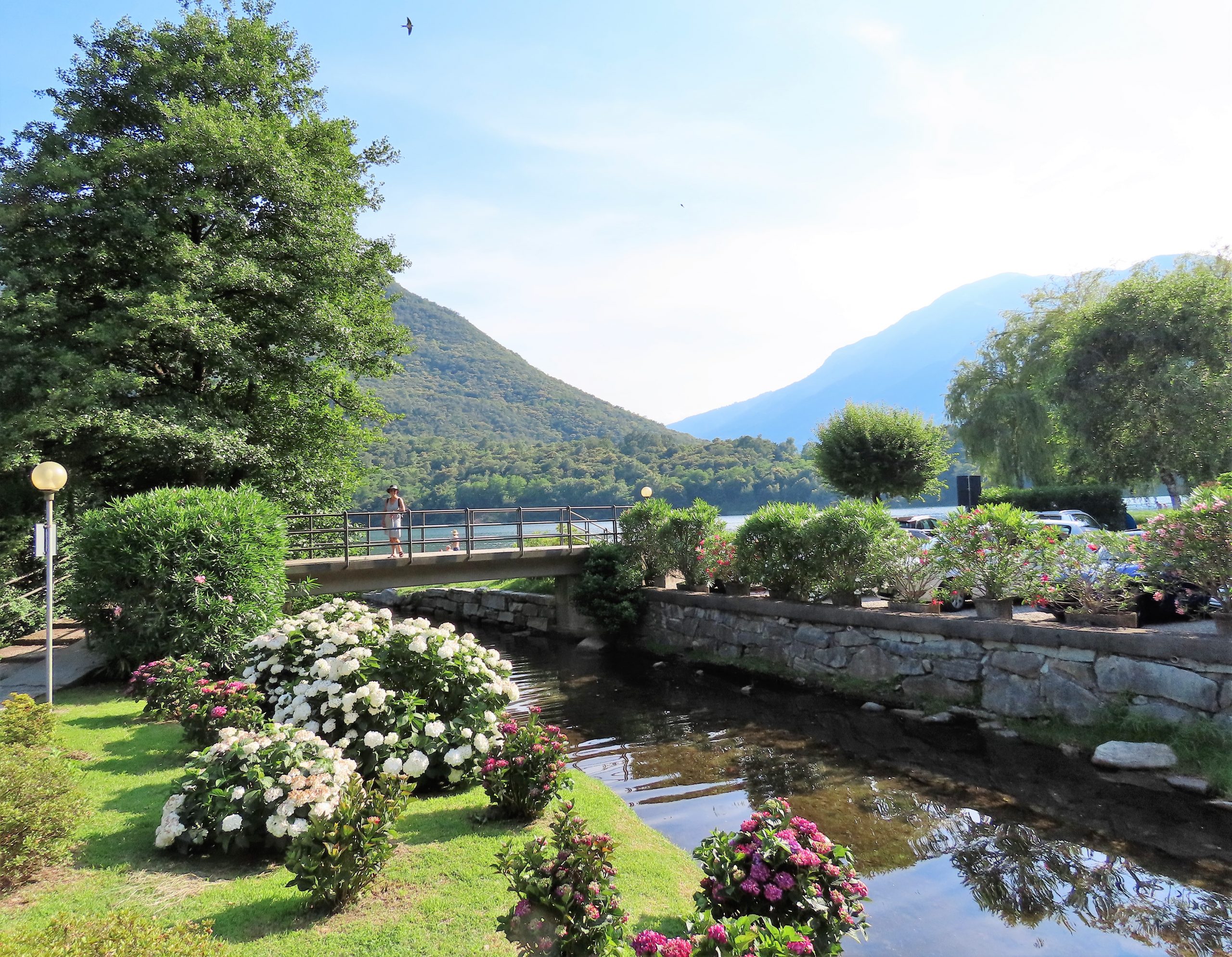 Utenfor restauranten La Quertina i Mergozzo