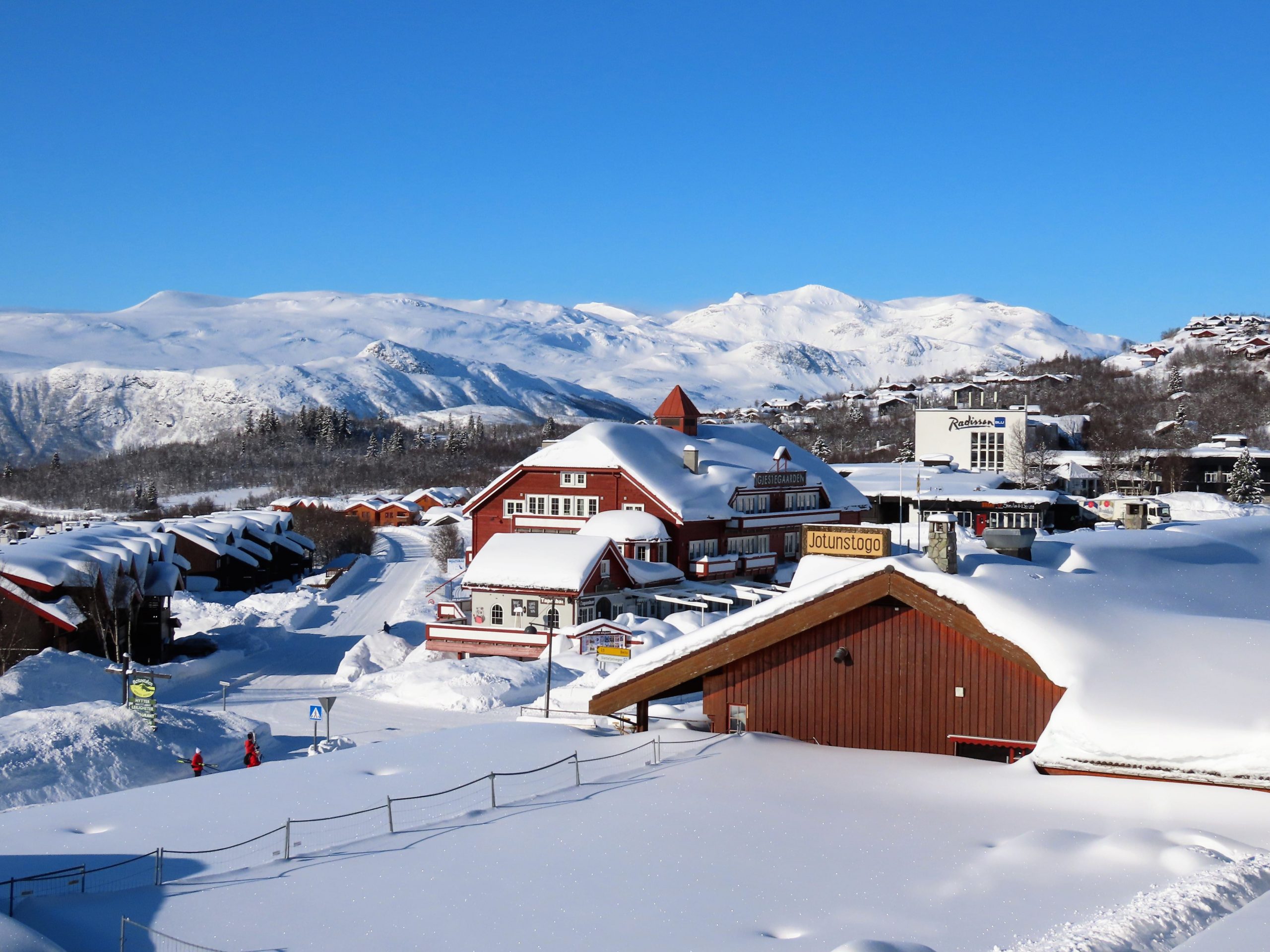 Eventyrlig vinterferie på Beitostølen - utsikt fra leil på Riddertunet