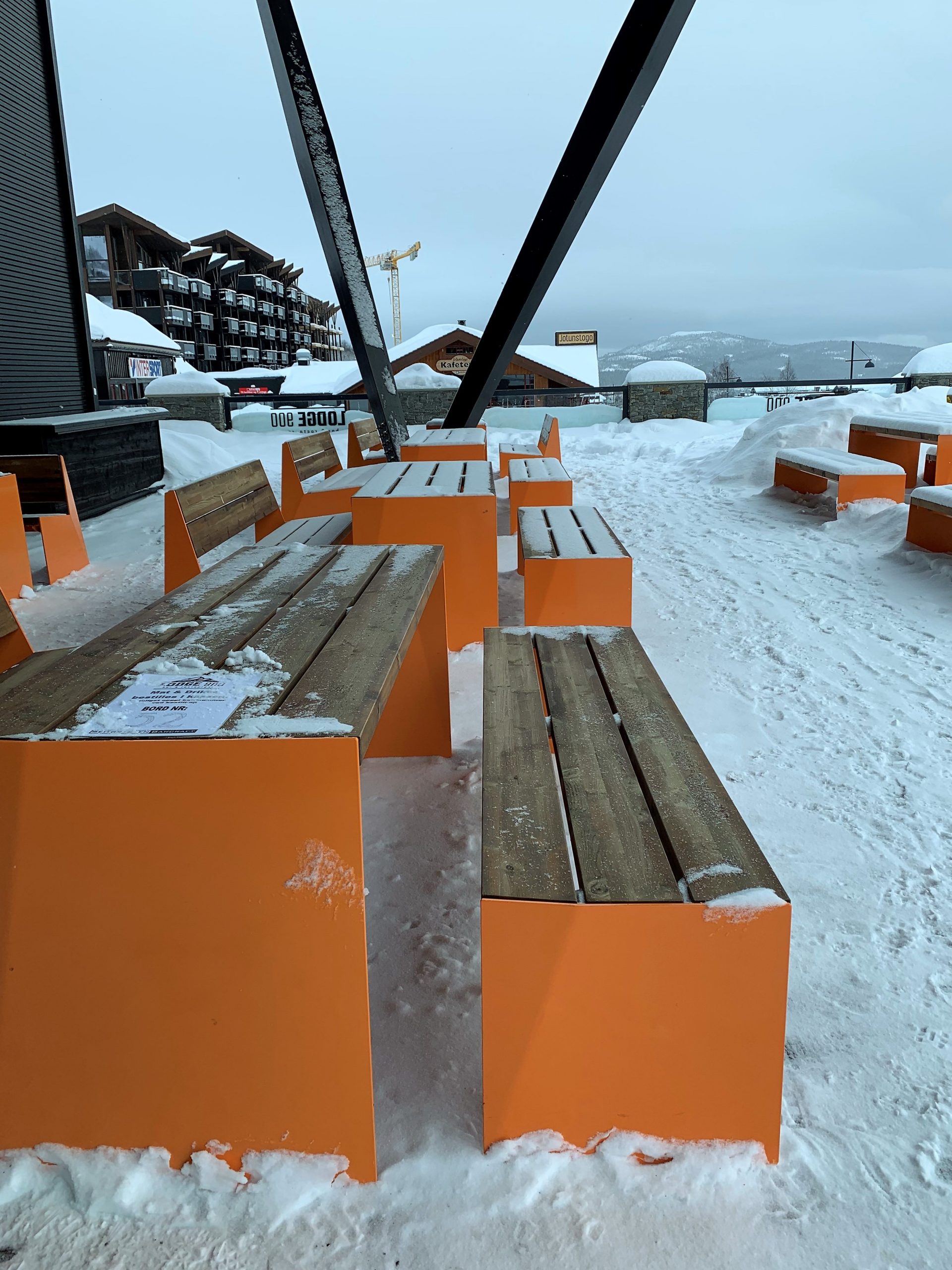 Fra Lodge 900 mot Riddertunet Beitostølen