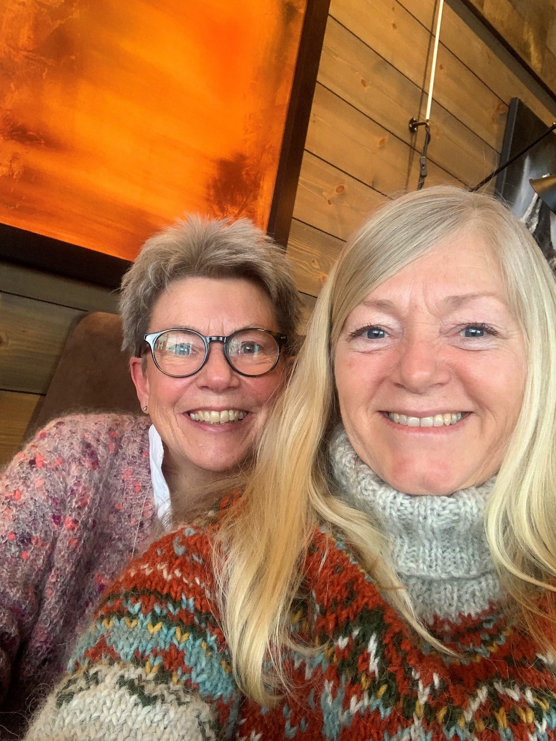 Helene og jeg møttes på Lodge 900