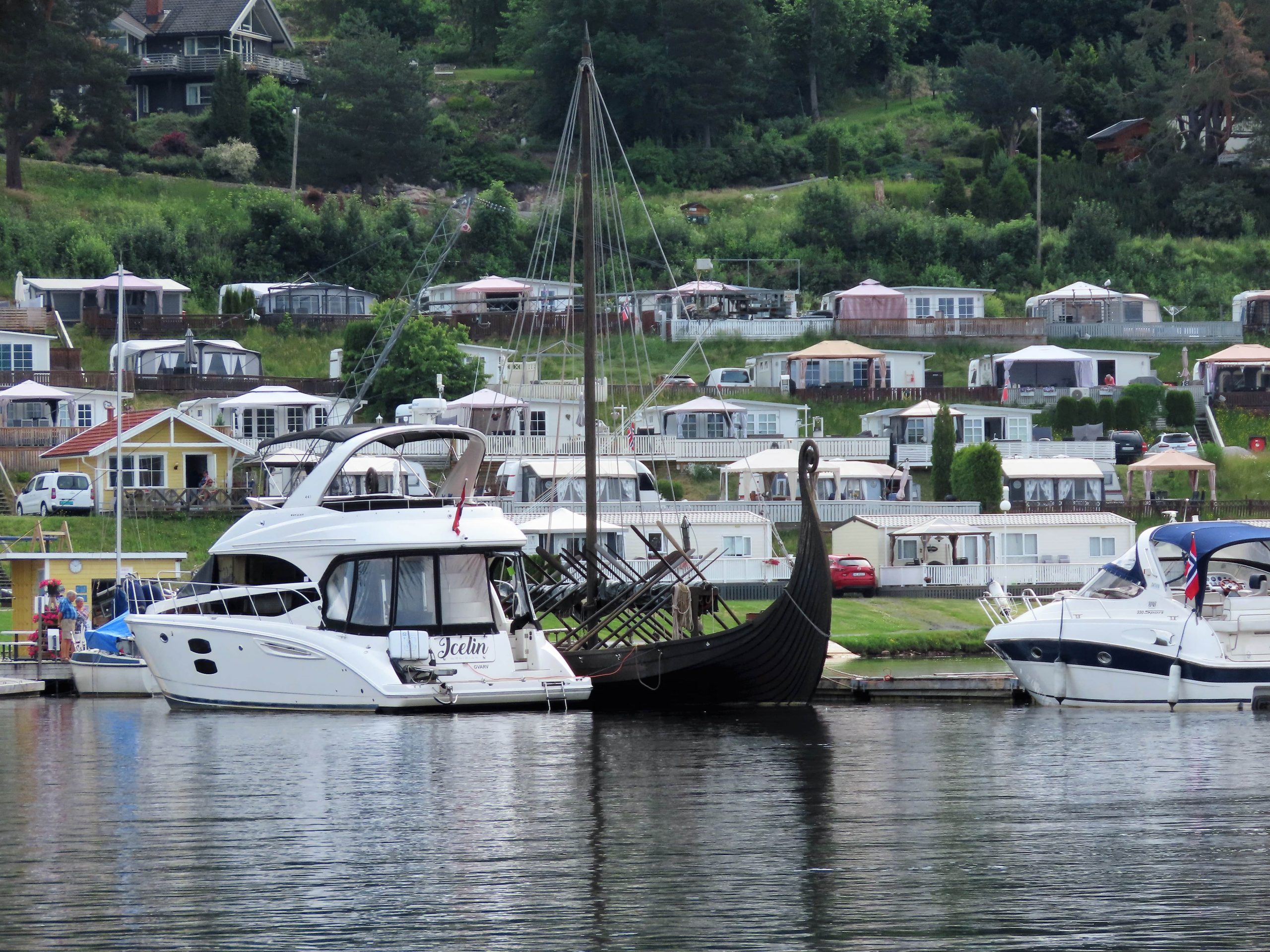 Norsjø ferieland sett fra Telemarken - båten