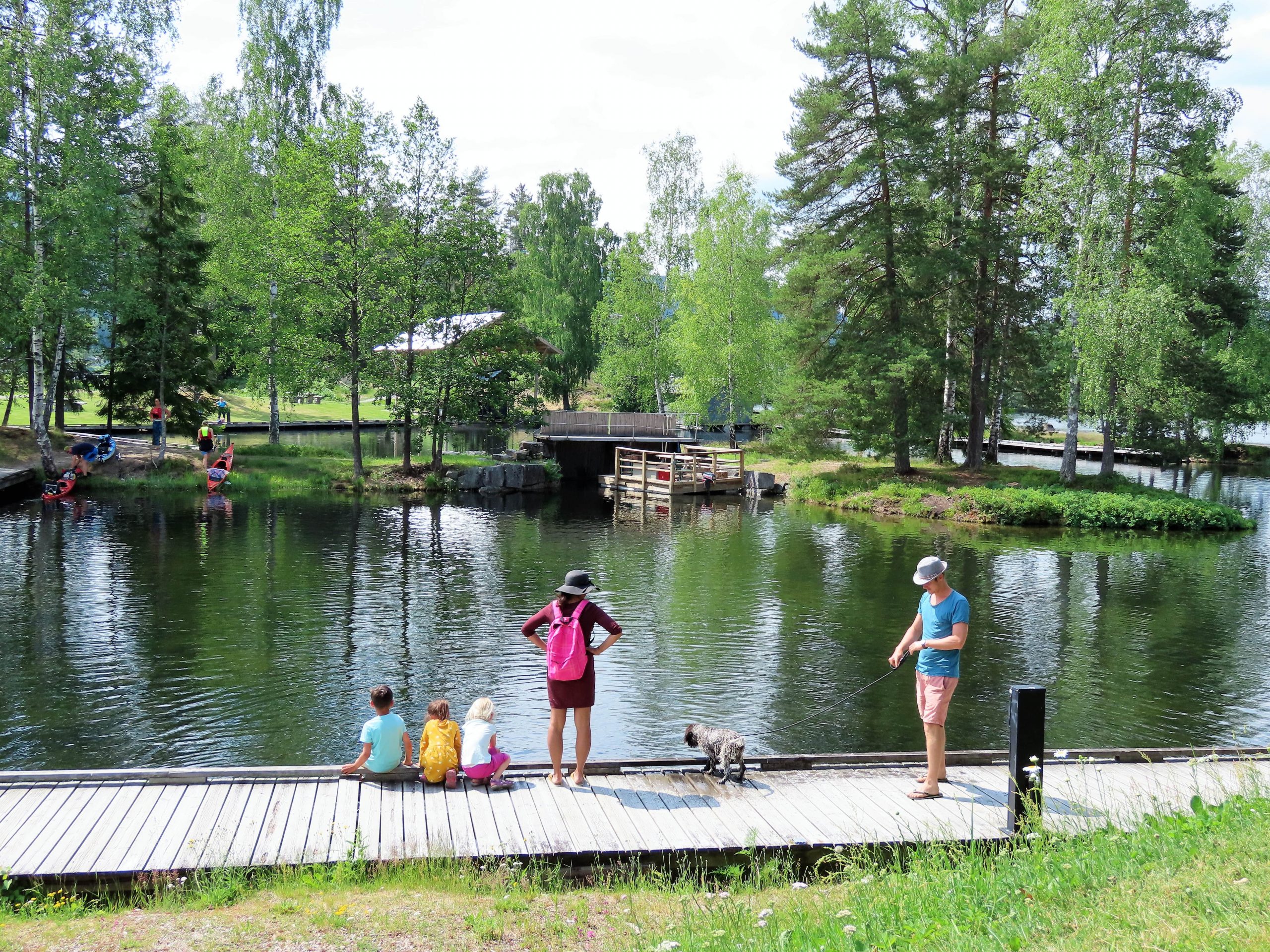 Vannet ved Telemark kanalcamping