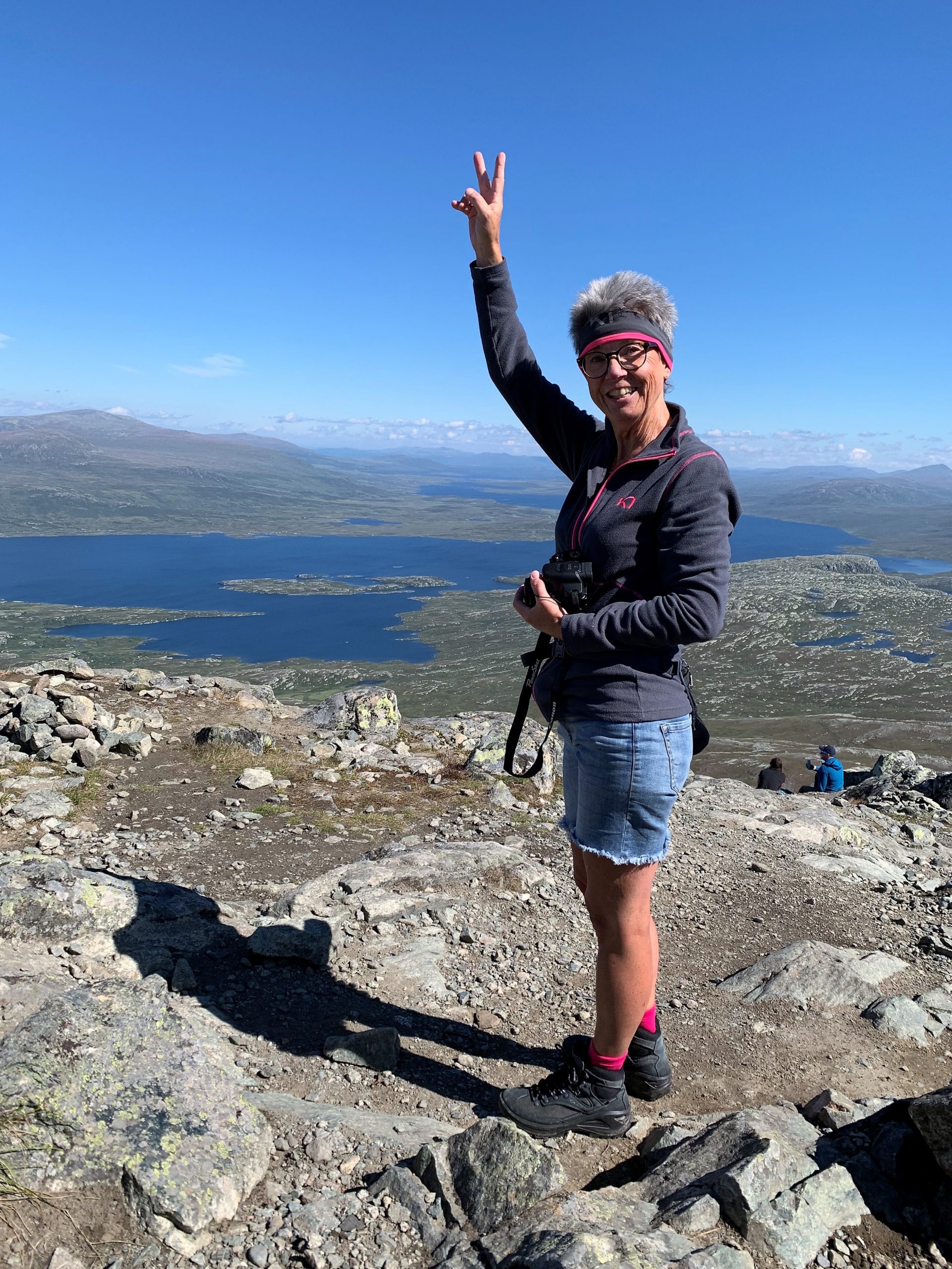 Enedlig nådd toppen av Bitihorn - stolt som en hønepøne