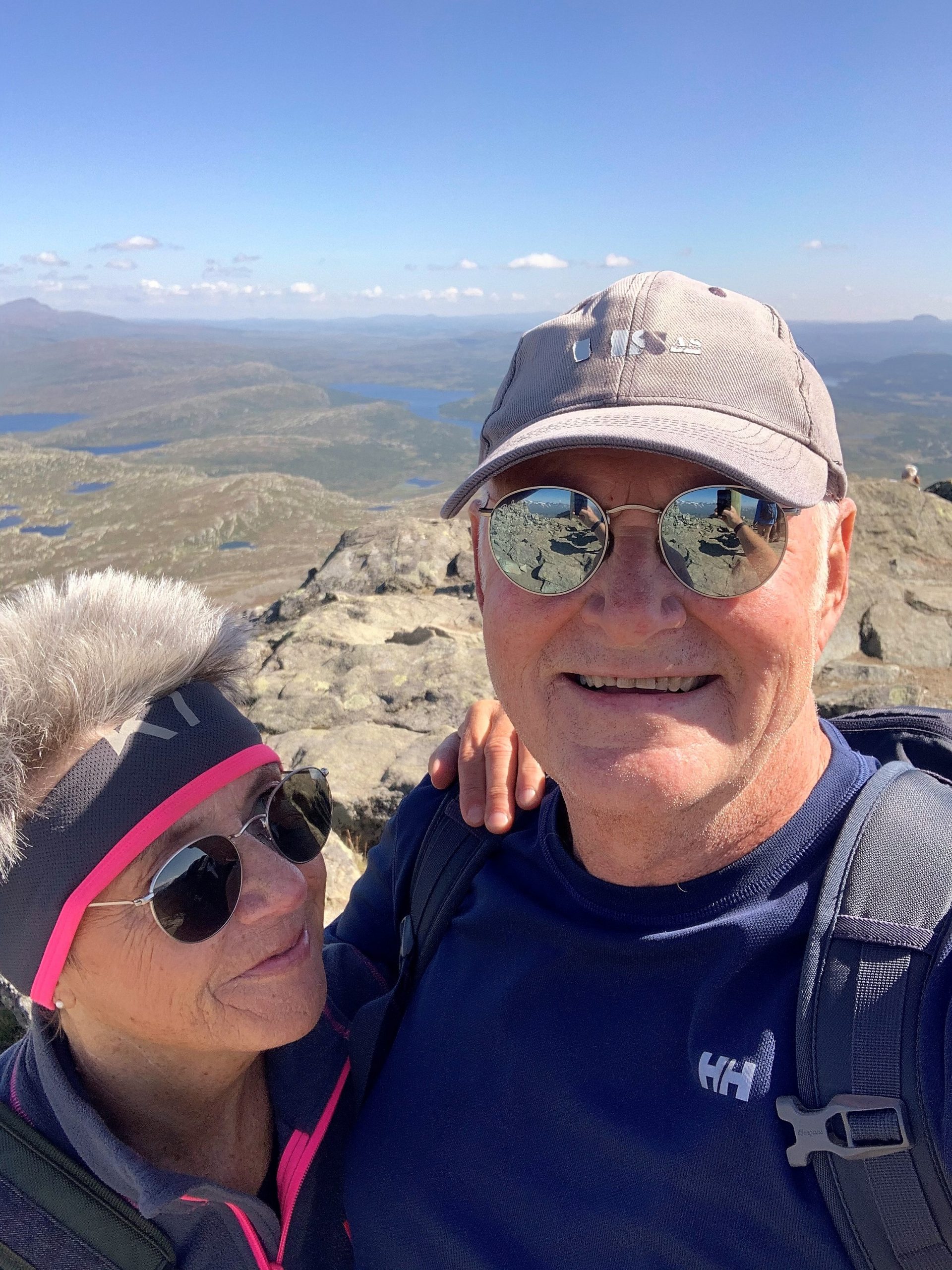 Tor og jeg på toppen av Bitihorn