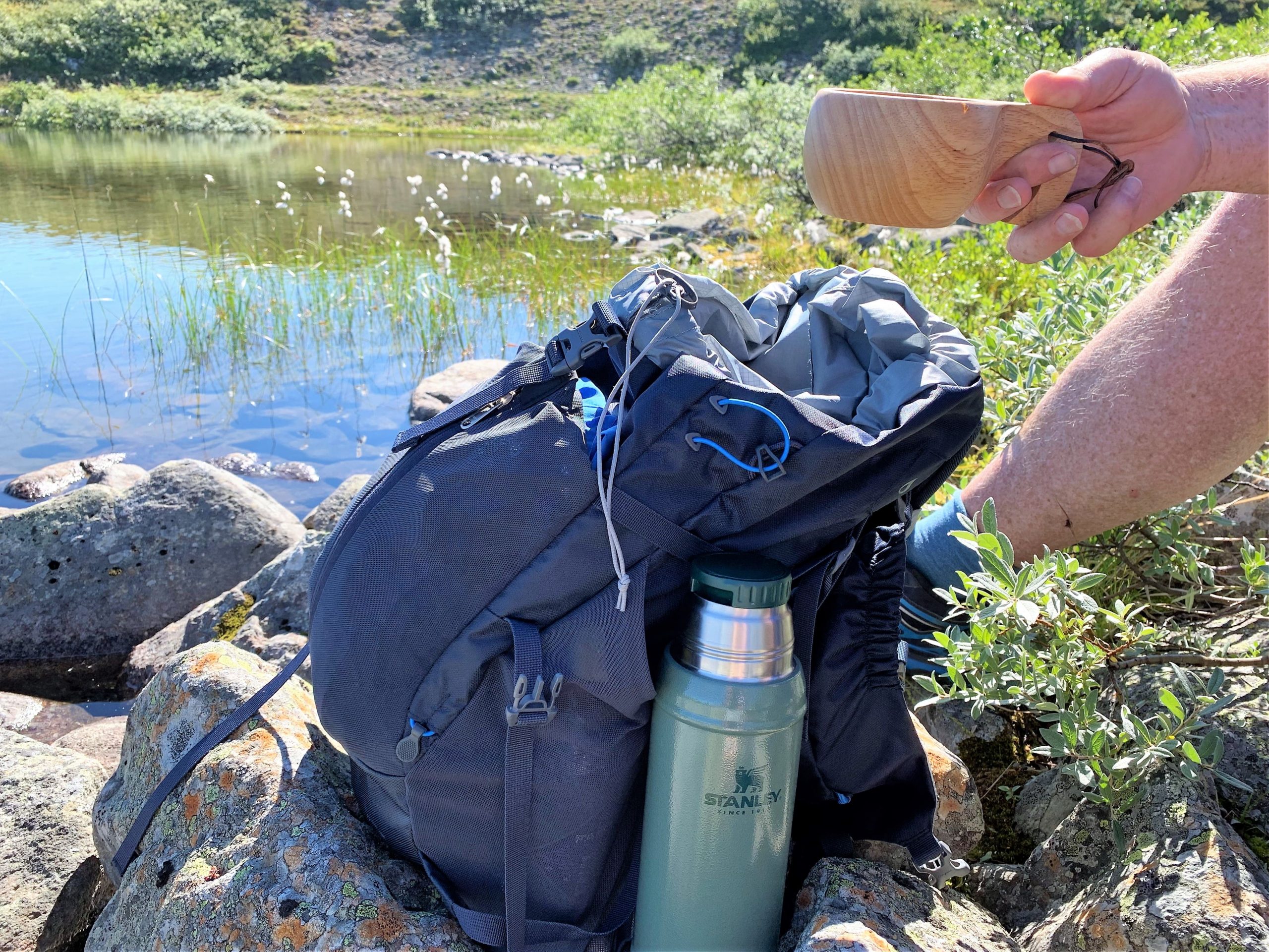 Ved dette vannet var det tid for en rast