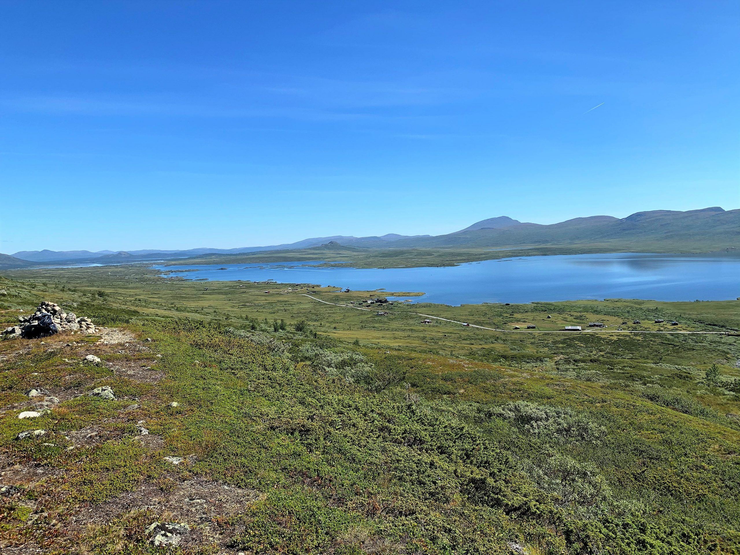 Vinstervatn byr på vakker natur og beitende dyr - Utsikt fra en fjelltur i området