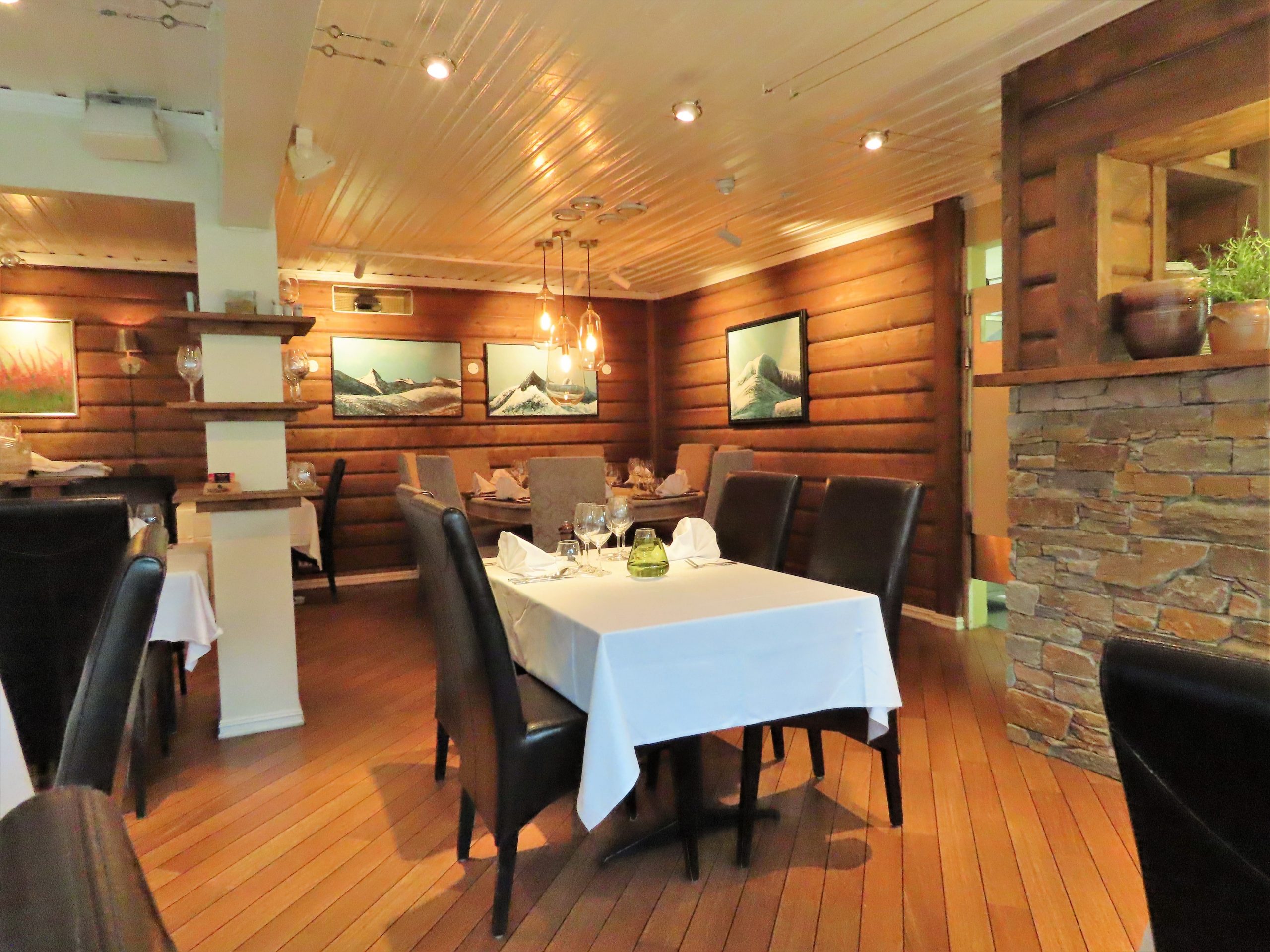 Interiøret på restauranten heimatt på Beitostølen
