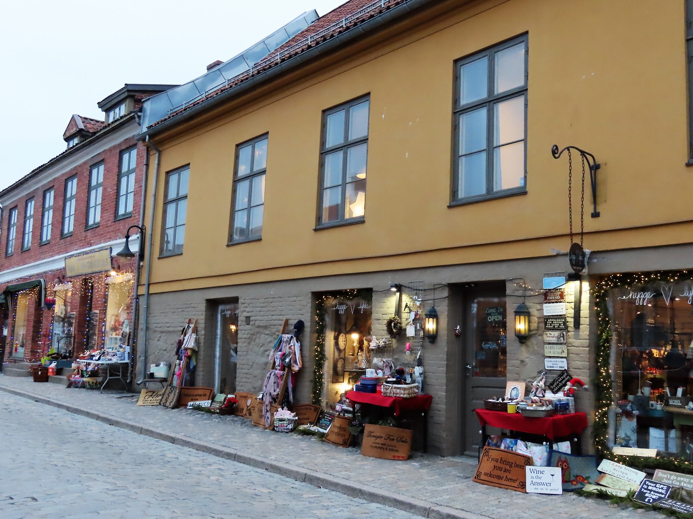 Handlegater med nisjebutikker finner du i Gamlebyen, Fredrikstad