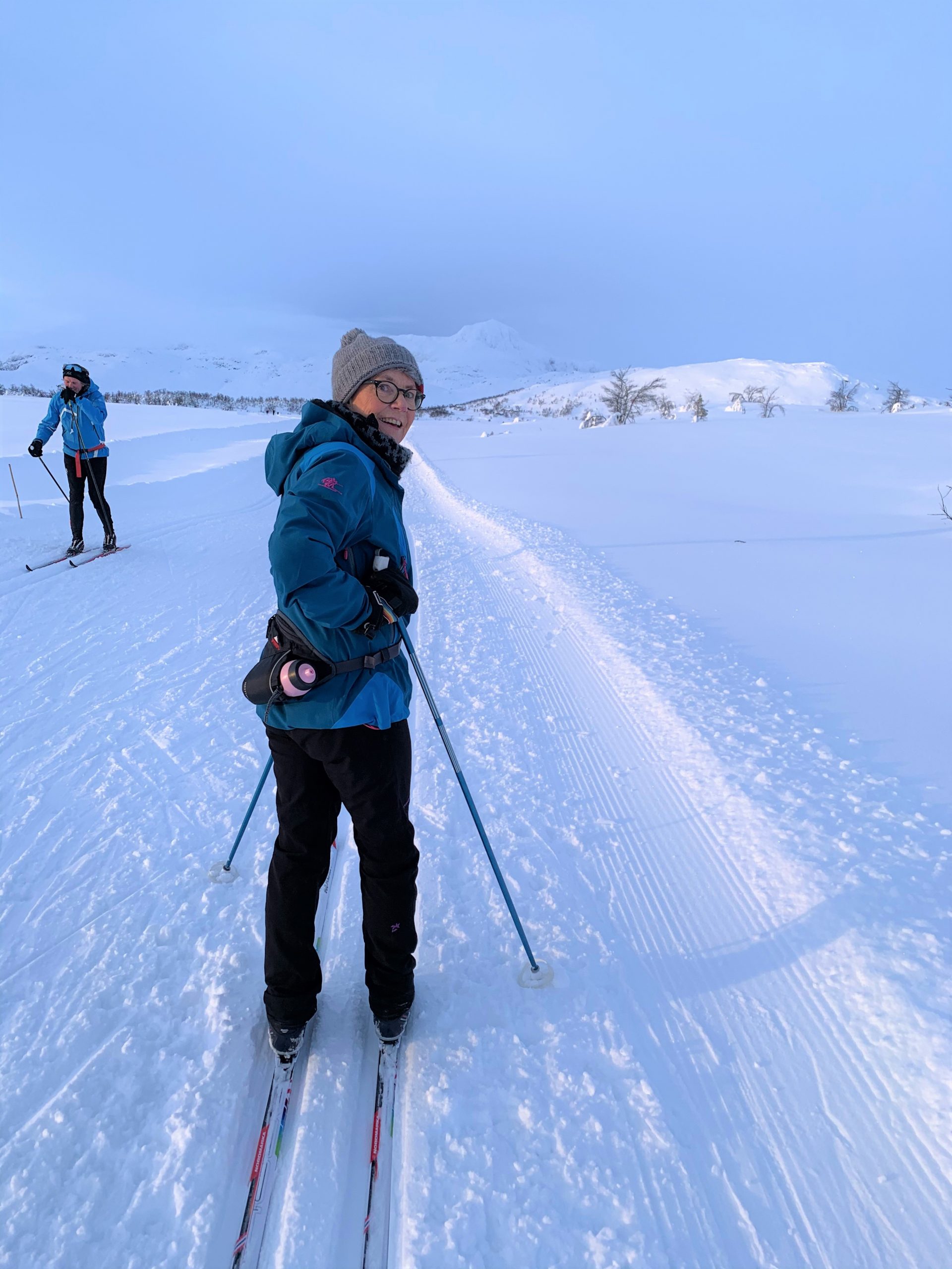 En fornøyd skigåer i magisk og vakker natur på Beitostølen