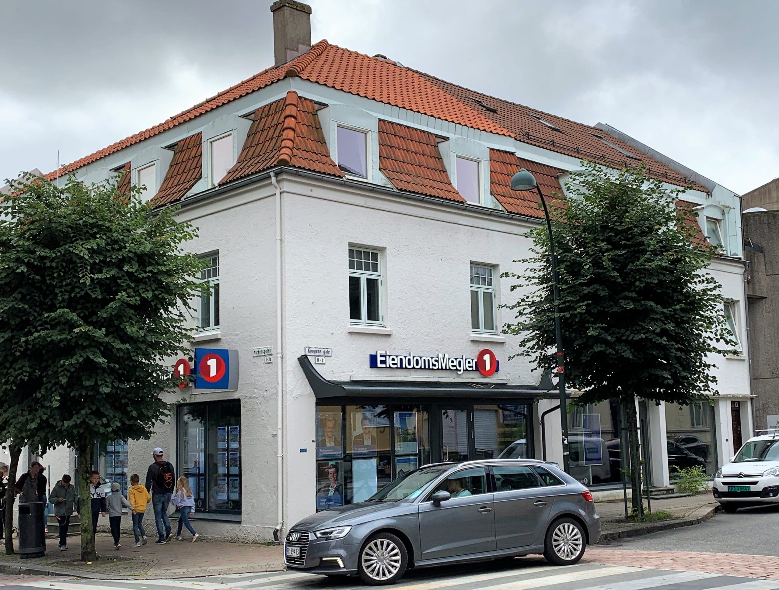 En kuriositet - eiendomsmeglerkontoret mitt da jeg bodde i Kristiansand