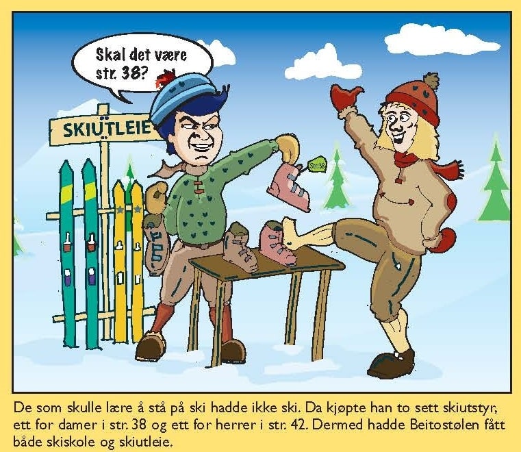 Beitostølen - når et fantastisk skieventyr tar til - Tegneserie