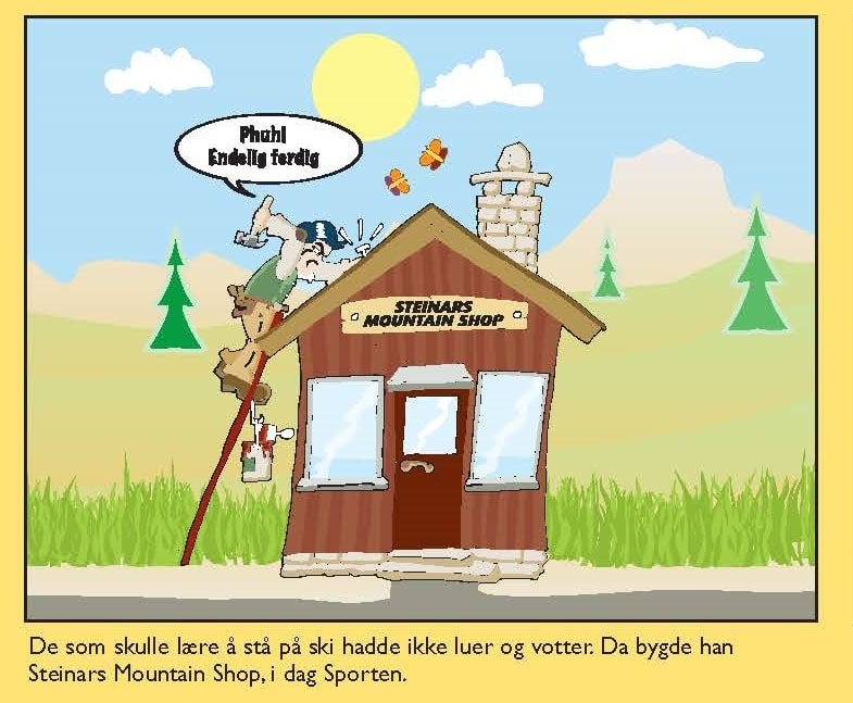 Beitostølens første skiutstyrsforretningen blir bygget