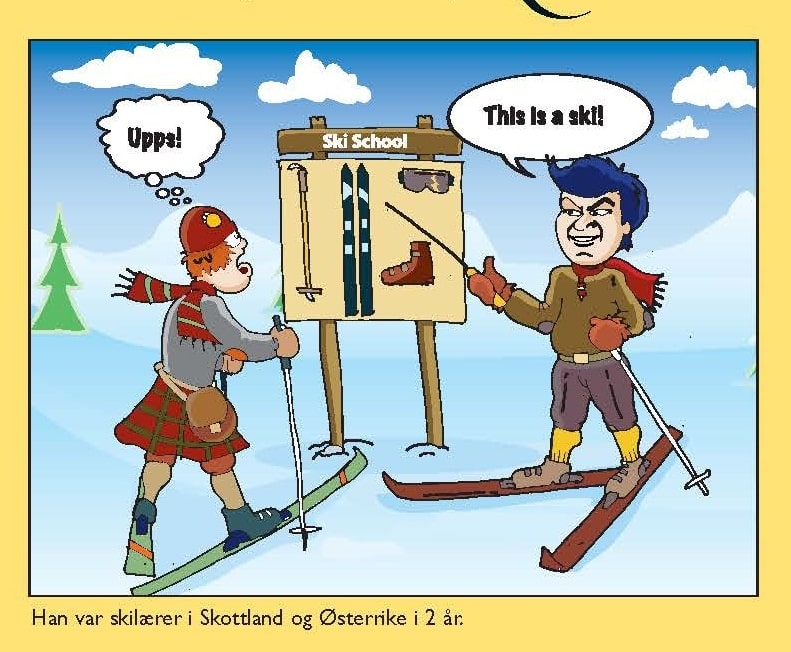 Steinar Hovi som skilærer i Skottland