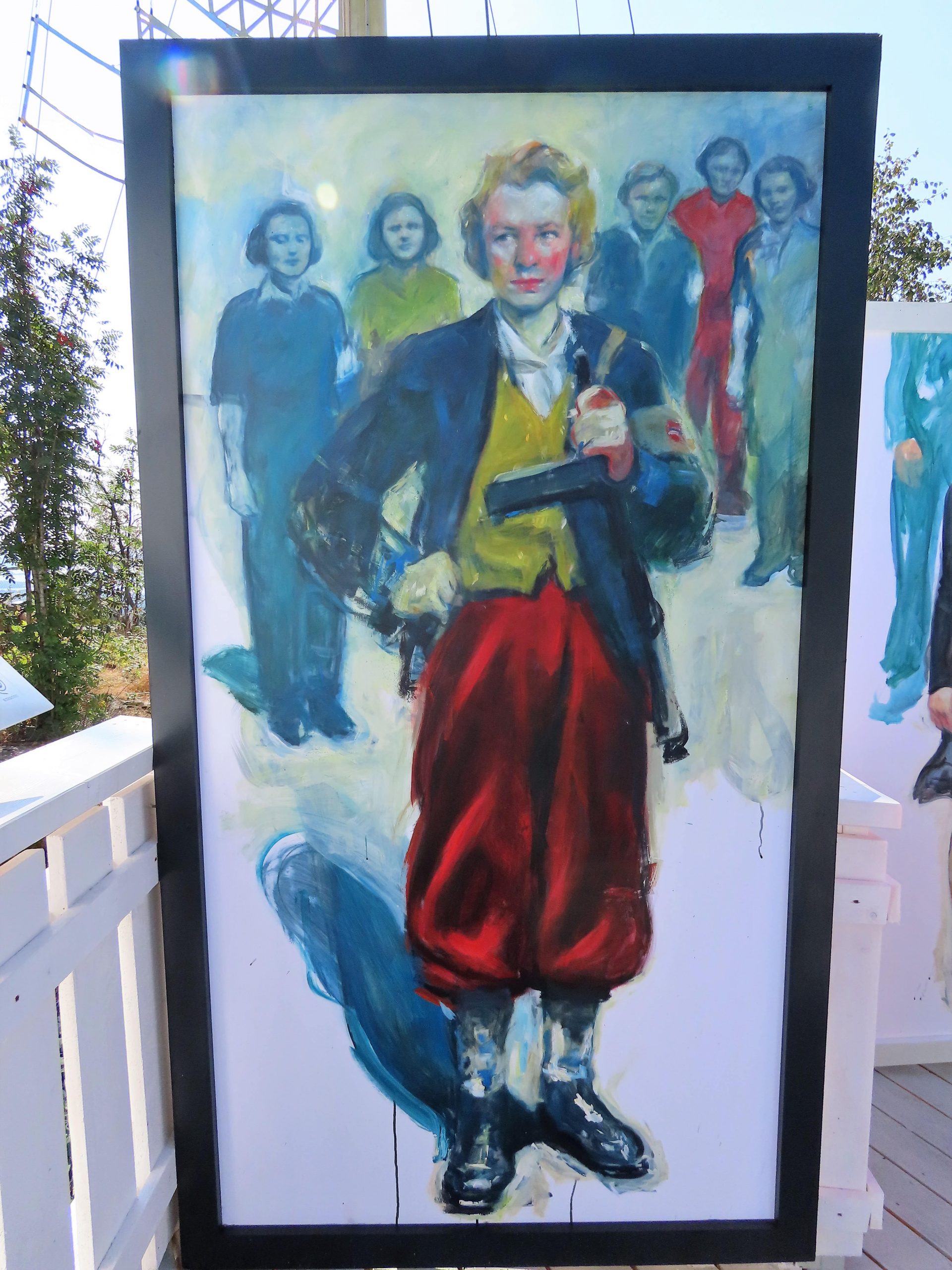 Maleri av kvinne i Roselottet