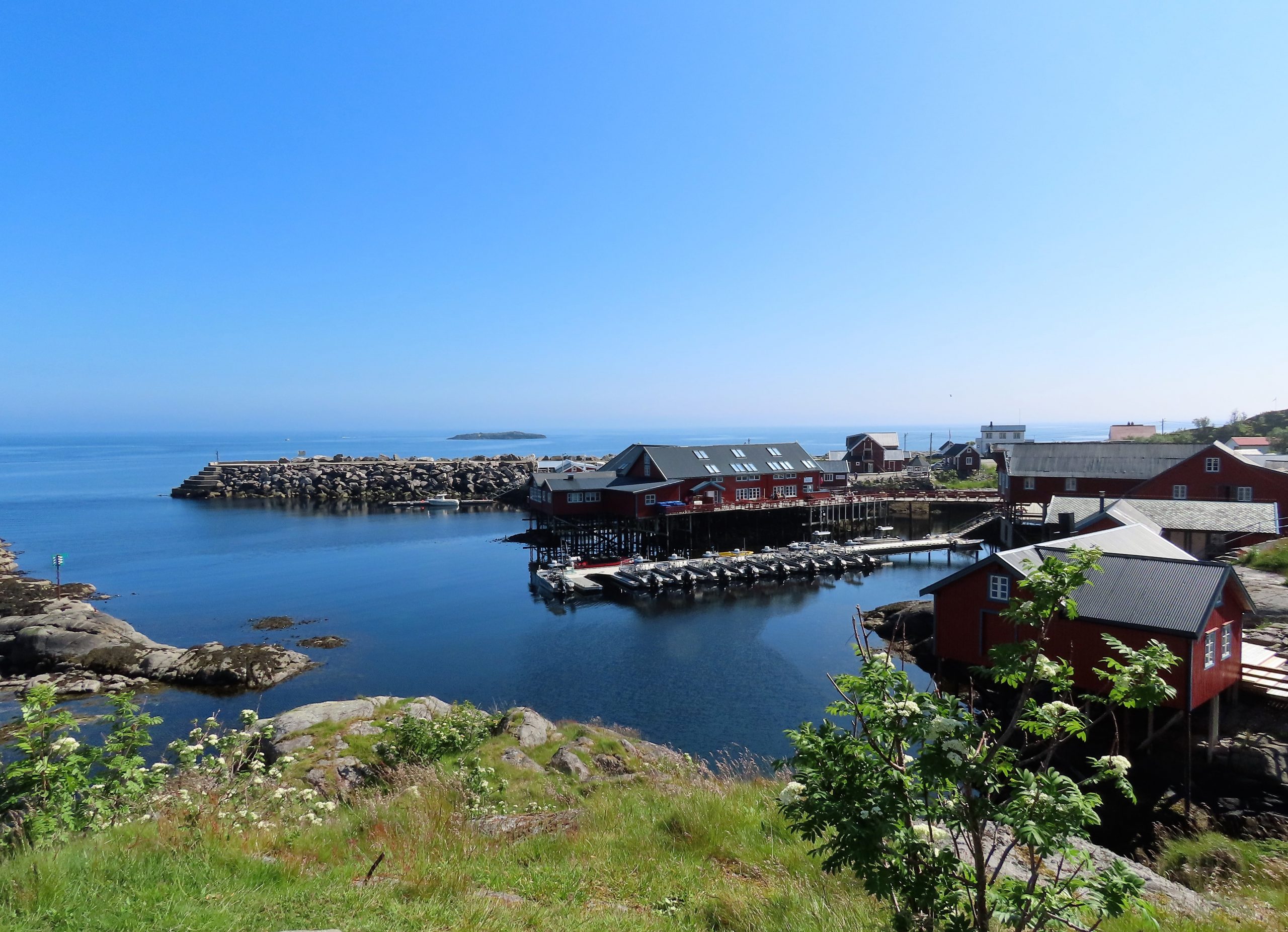 Utsiktsfoto over fiskevøret i Å
