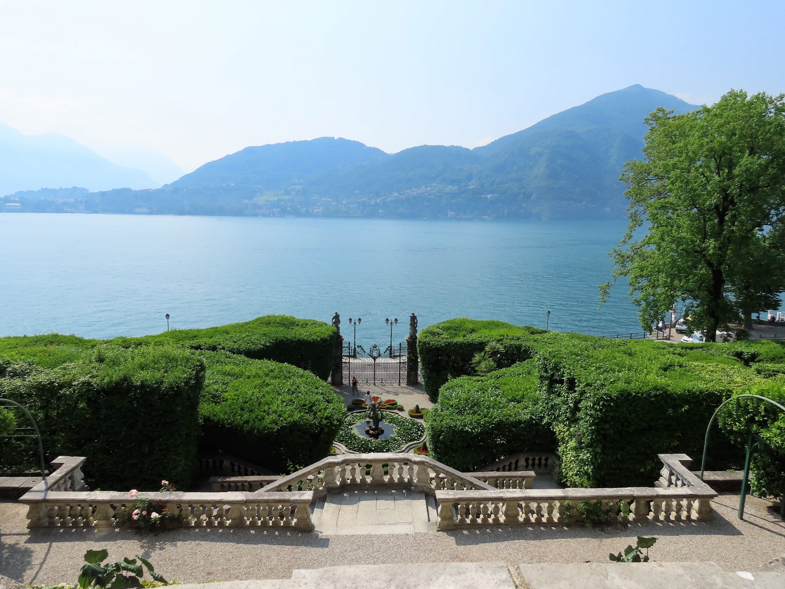 Herlig utsikt fra Villa Carlotta i Tremezzo