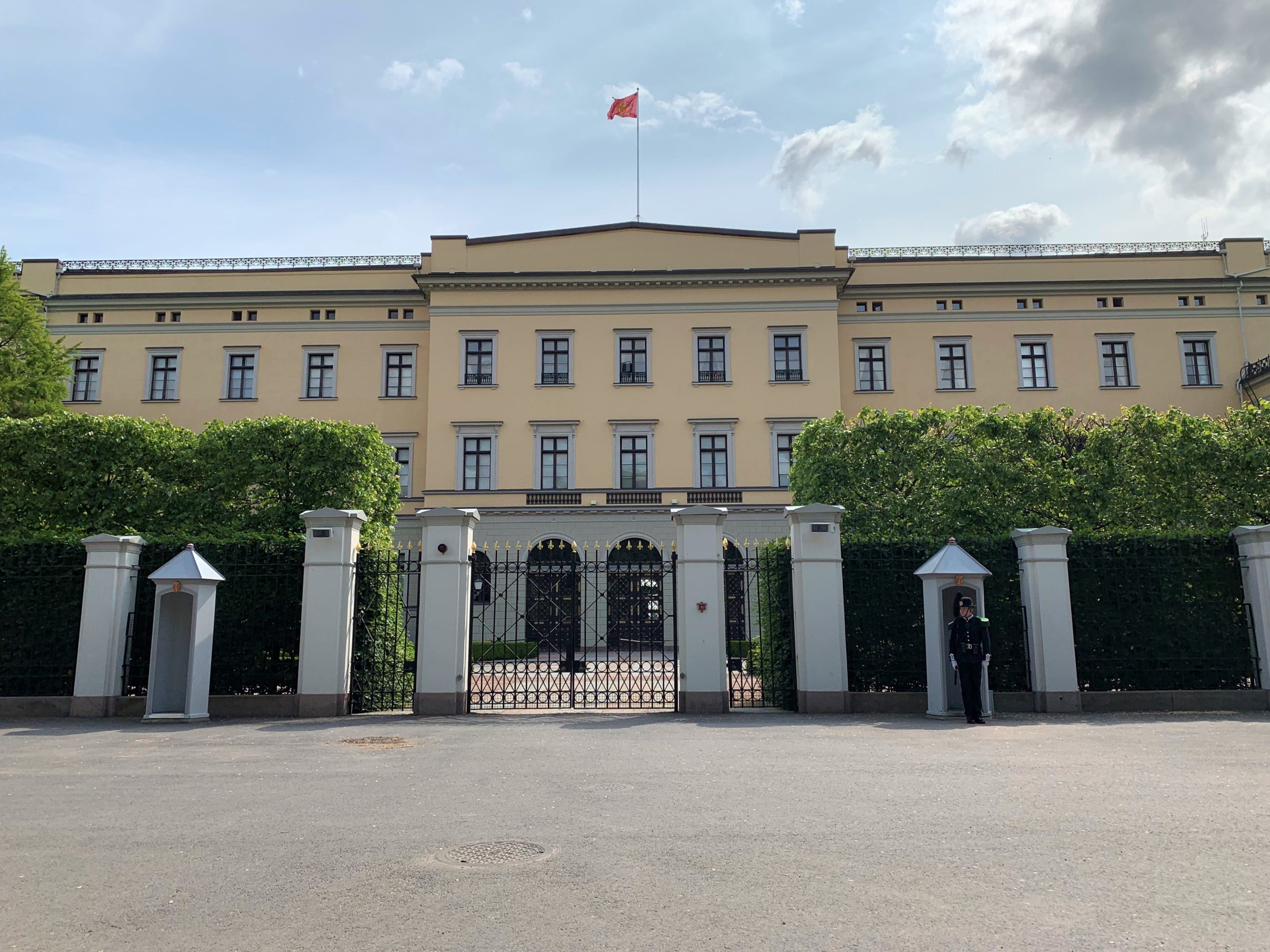 Slottet i Oslo sett fra baksiden