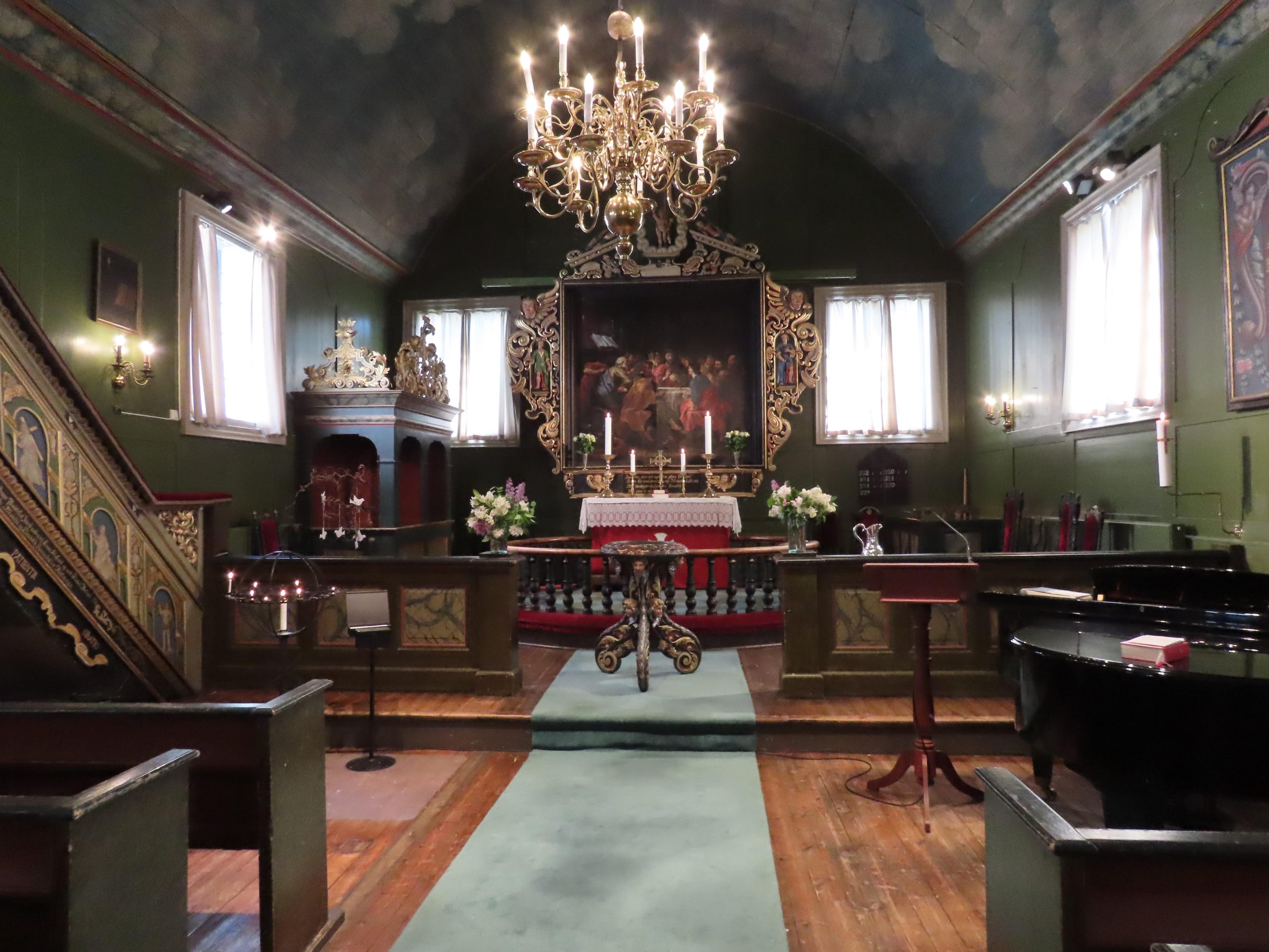 Detalj fra prekestolen - Risør kirke