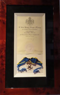 Utnevnelsen til konsul av Sverige i glass og ramme