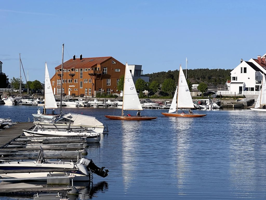 Regatta sett fra Tollboden 1865