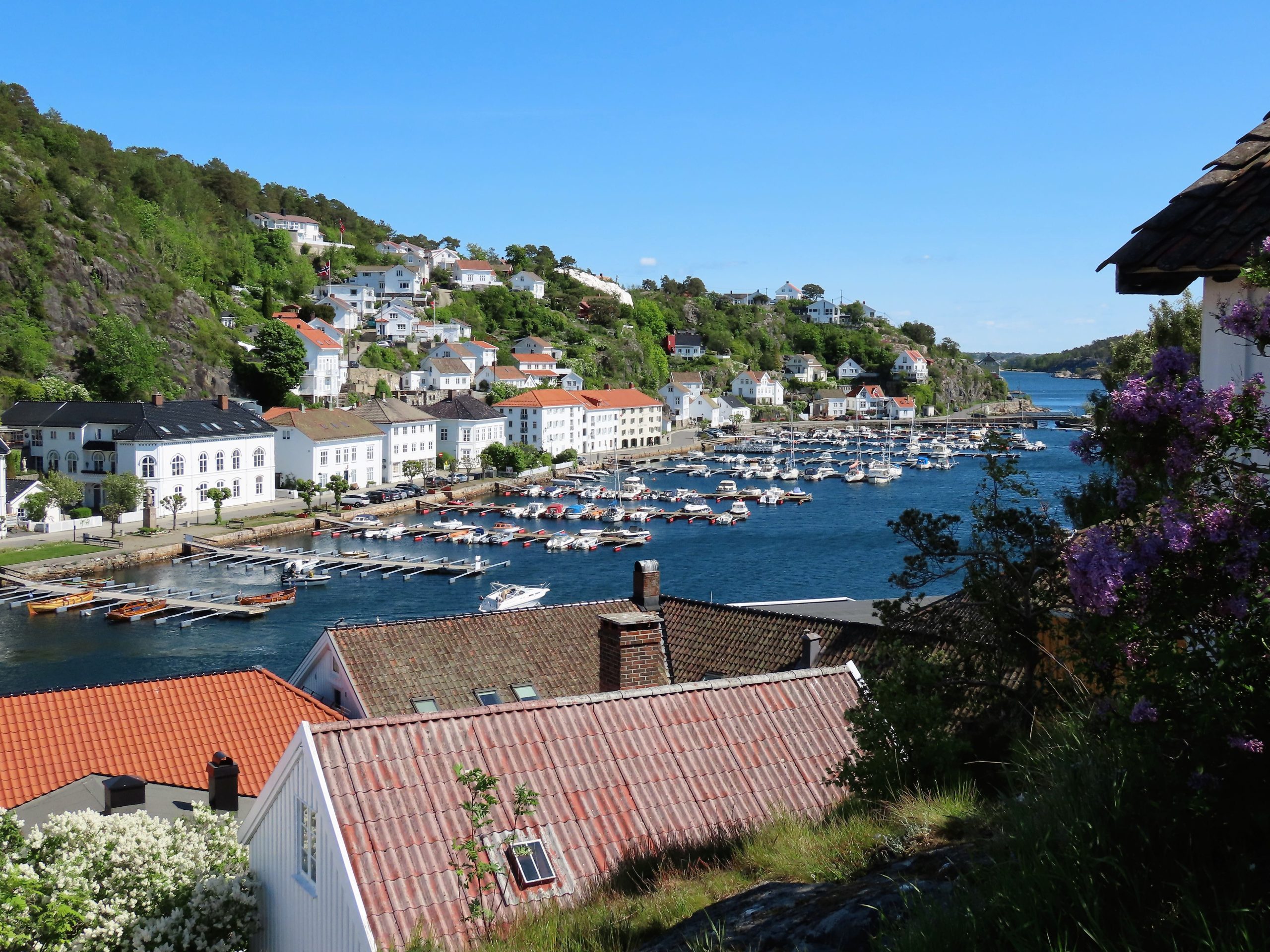 Opplev Risør, trehusbyen langs sørlandskysten - Utsikt over Risør fra utsiden av Branntårnet