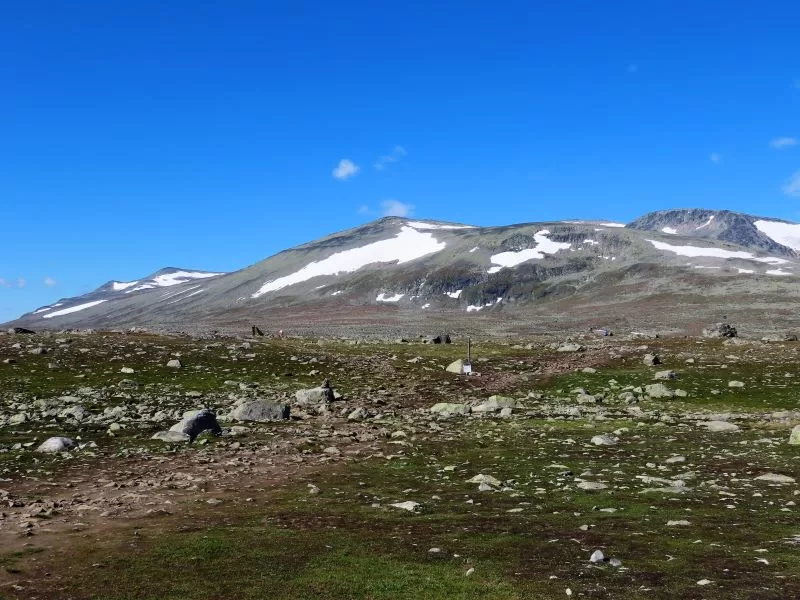 Rasle og Rasletinden sett fra Valdresflya