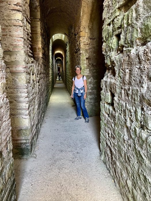 Kaiserthermen - detaljer fra den underjordiske delen av de romerske badene