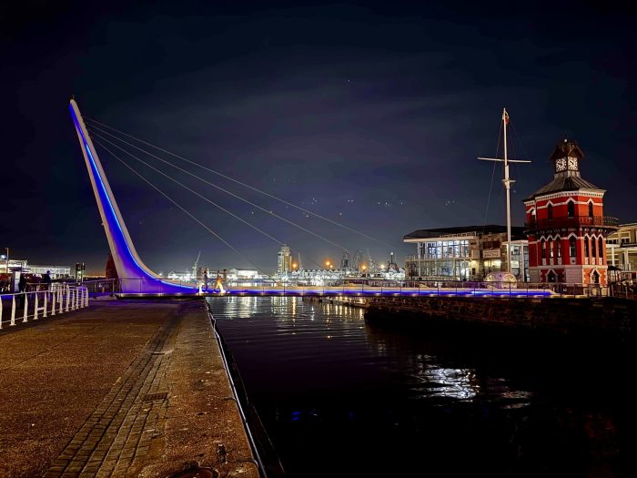 Kveldsfoto på Waterfront, Sør-Afrika