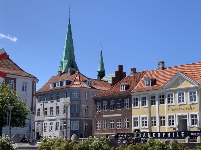 Byområde sett fra havneområdet