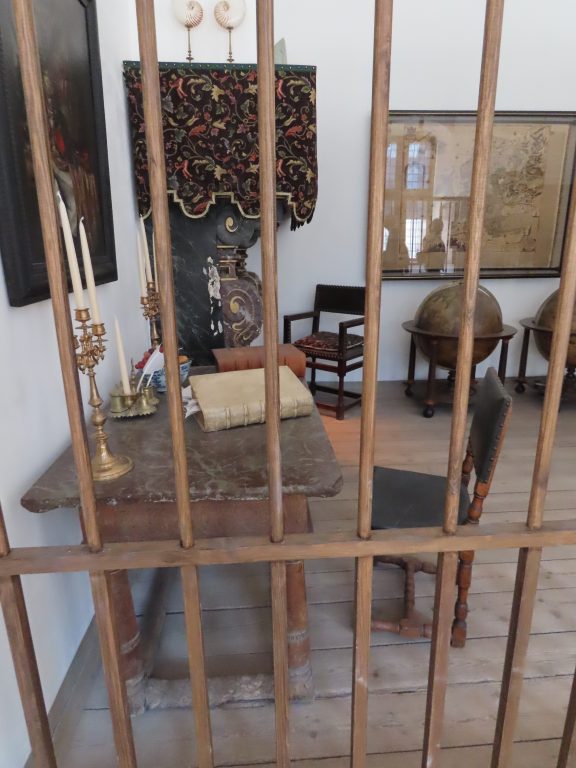 Kontoret til kongen når han var på besøk i Kronborg slott