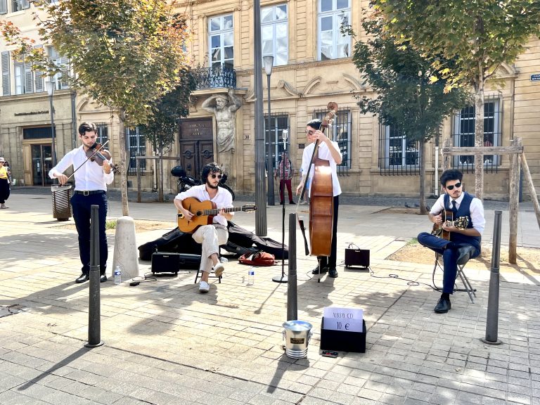 Musikanter i Aix-en Provence