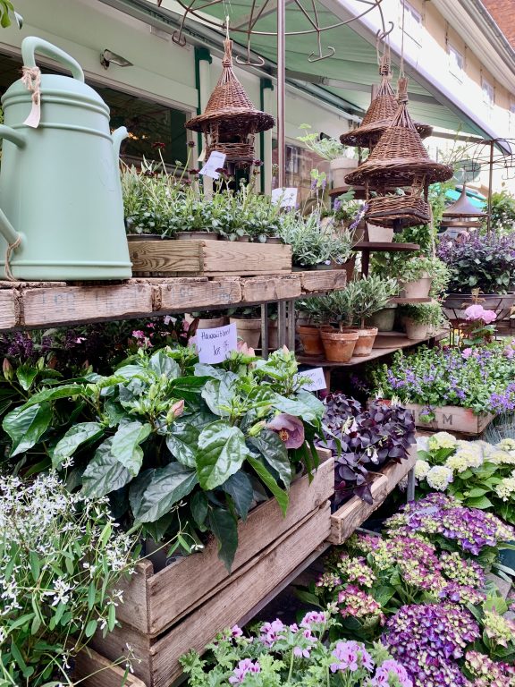 Blomsterbutikk med variert utvalg