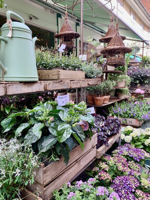 Blomsterbutikk med variert utvalg