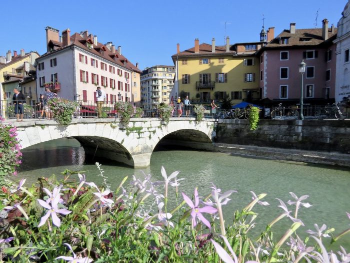 Bebyggelse i bybildet i Annecy