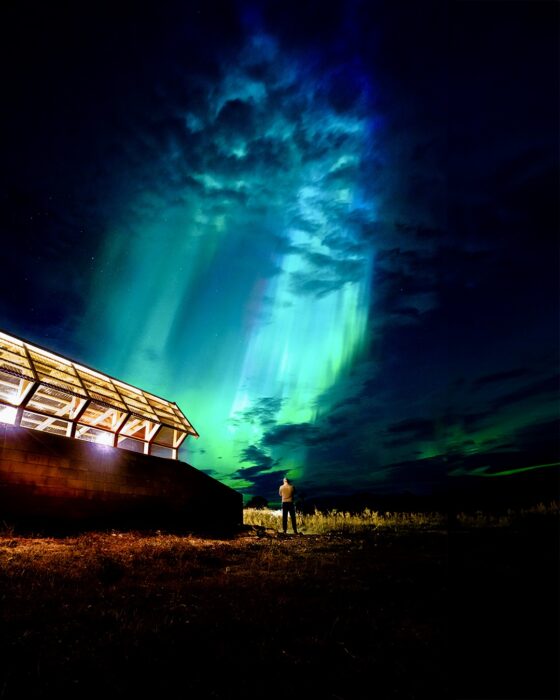 Nordlys sett fra Skolo