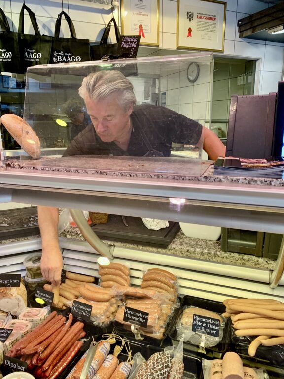Inne hos slakteren i Helsingør