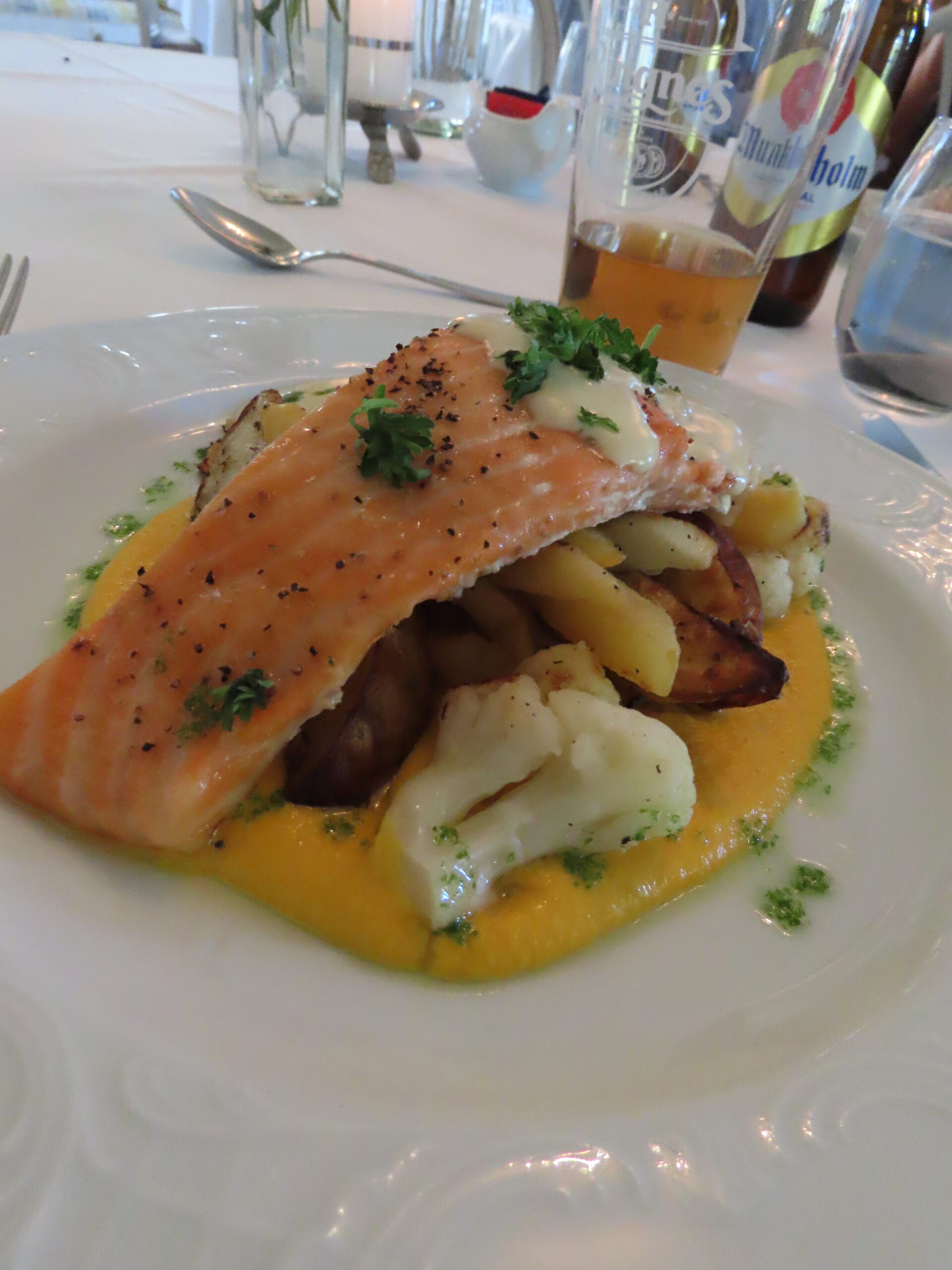 Fisk til hovedrett på Dale-Gudbrands gard