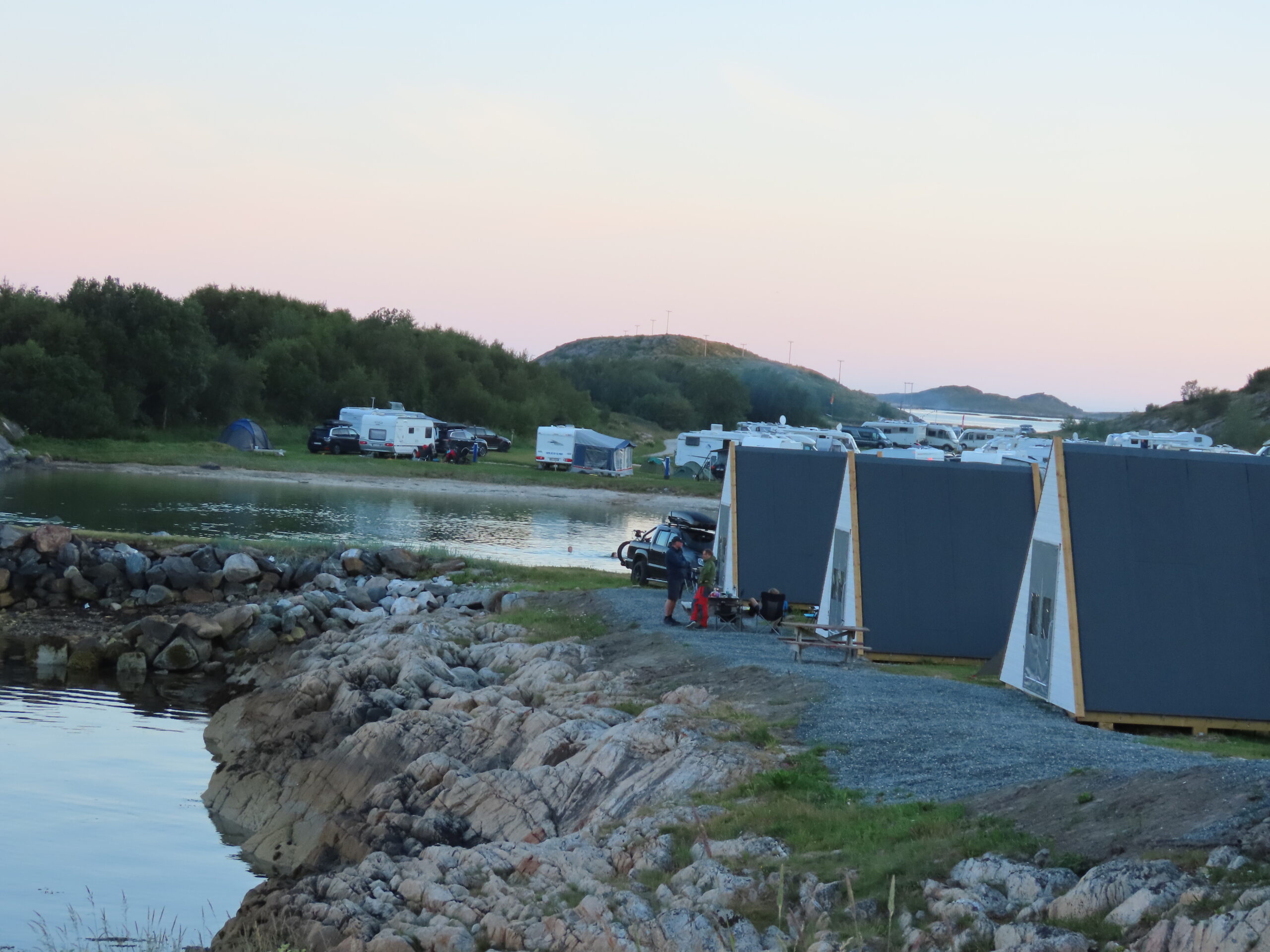 Utsyn fra bobilplassen ved Torghatten