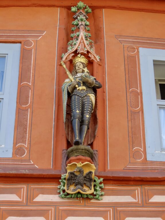 Figur på bygget Kaiserworth Goslar