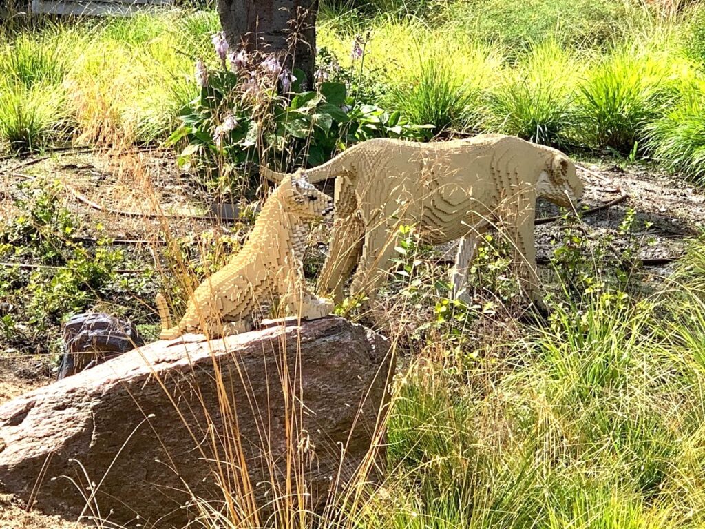 Leopard i legoklosser
